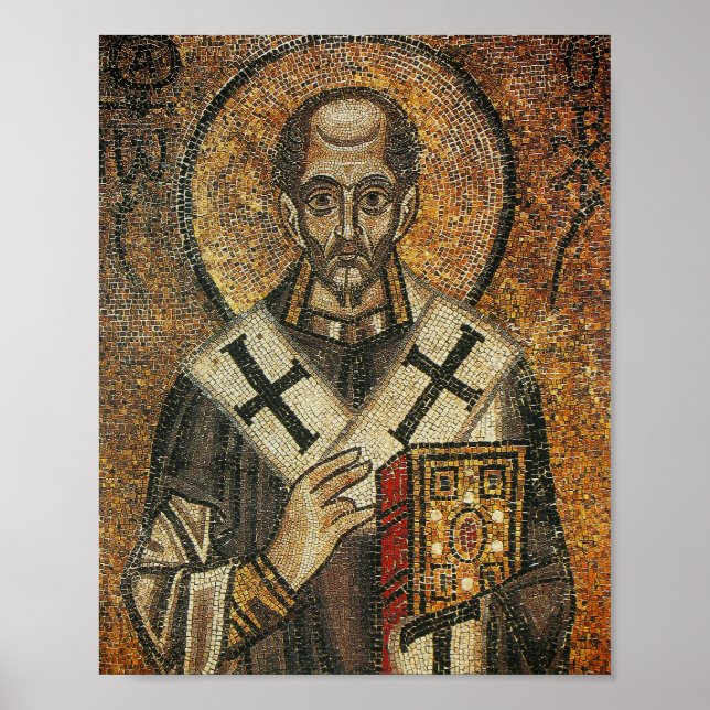 Saint John Chrysostom archbishop of Constantinople Poster (Front)