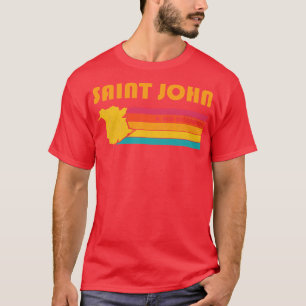 Saint John New Brunswick Canada Vintage Distressed T-Shirt
