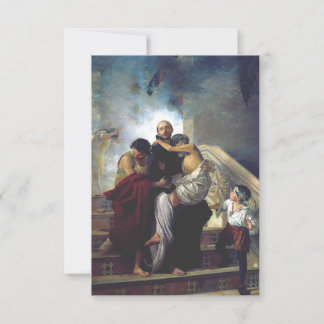 Saint John of God Baroque Style Holy Card