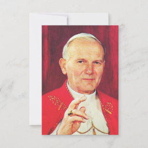Saint John Paul II Apostle of Dignity Holy Card