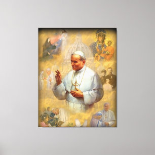 Saint John Paul II, JP2, San Giovanni Paolo II Canvas Print