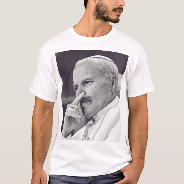 Saint John Paul II The Great Communicator Fine Art T-Shirt (Front)
