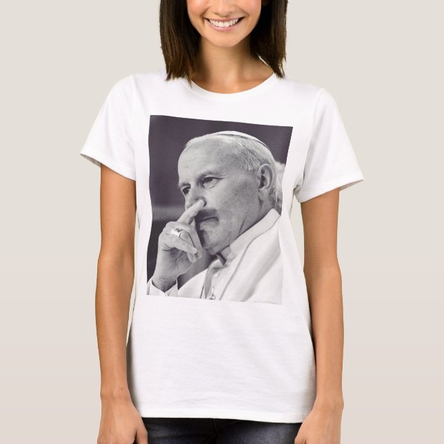 Saint John Paul II The Great Communicator Fine Art T-Shirt (Front)