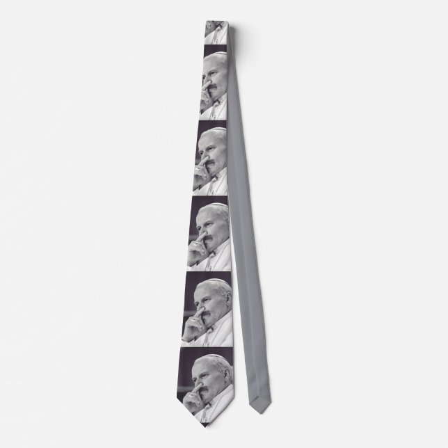 Saint John Paul II The Great Communicator Fine Art Tie (Front)