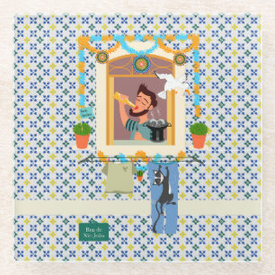 Saint John Portuguese Festa Neighbour Glass Coaster