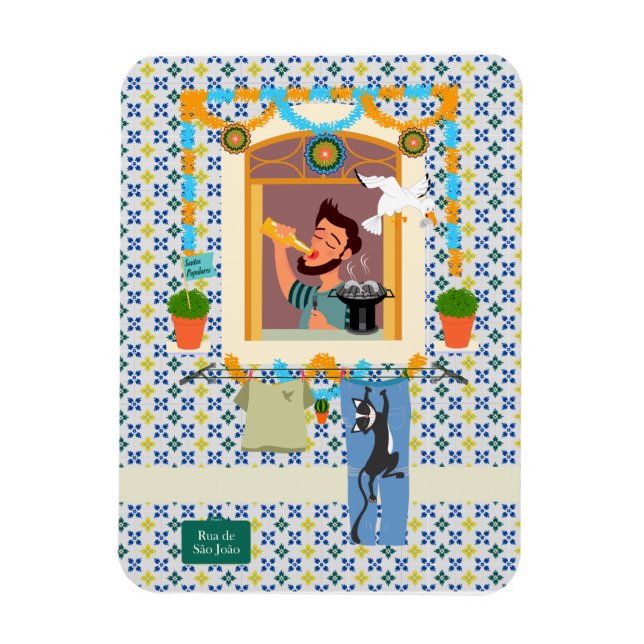 Saint John Portuguese Festa Neighbour Magnet (Vertical)