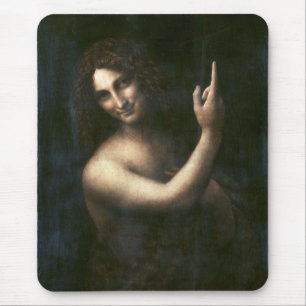 Saint John the Baptist, Leonardo da Vinci Mouse Pad