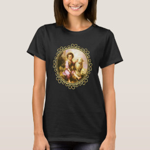 Saint John The Baptist Painting Jesus Agnus Dei Ca T-Shirt