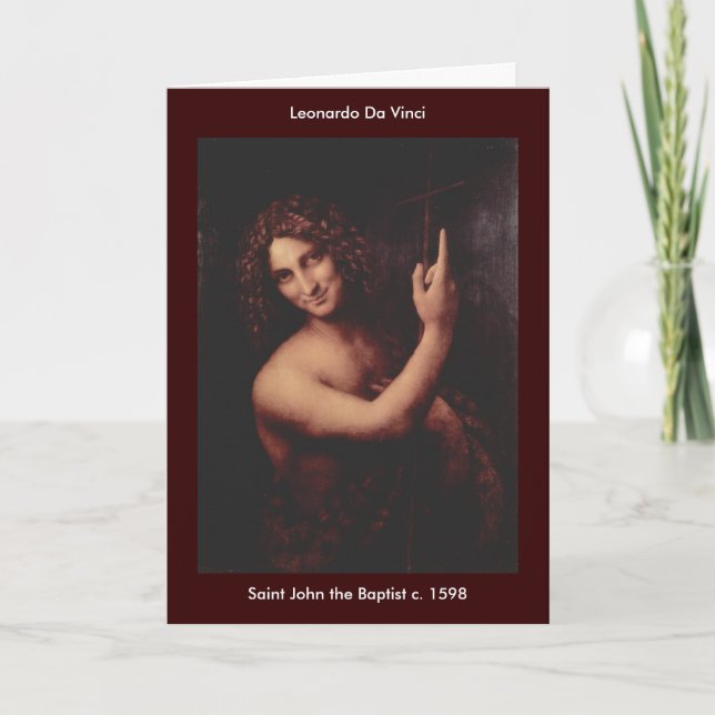 Saint John the Baptist - Personalized - Customized Card (Front)