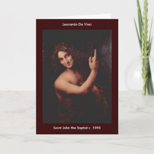 Saint John the Baptist - Personalized - Customized Card