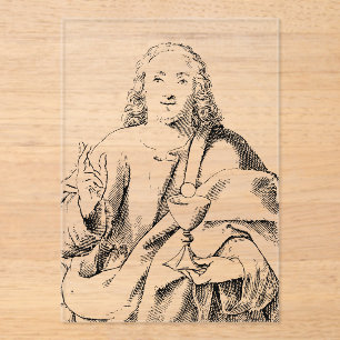 Saint John the Beloved Apostle and Evangelist Acrylic Invitations