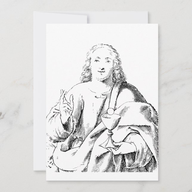 Saint John the Beloved Apostle and Evangelist Invitation (Front)