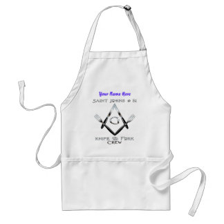 Saint John's #51 Knife and Fork Crew #2 w/name Standard Apron