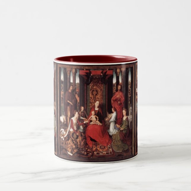 Saint John's Altarpiece Two-Tone Coffee Mug (Center)