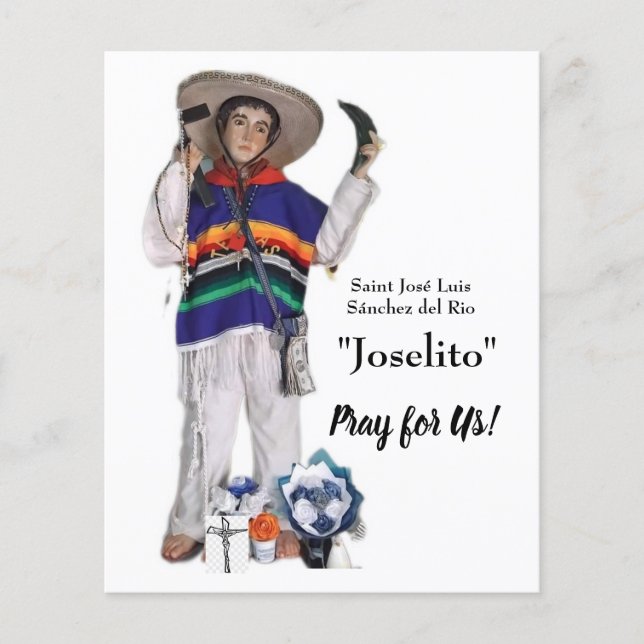 Saint José Luis Sánchez del Rio Card (Front)
