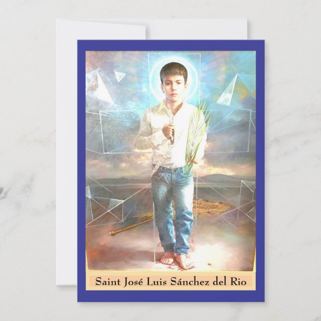 Saint José Luis Sánchez del Rio Card (Front)