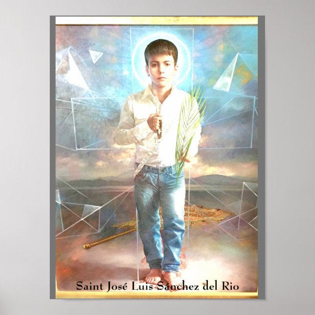 Saint José Luis Sánchez del Rio Card Poster (Front)