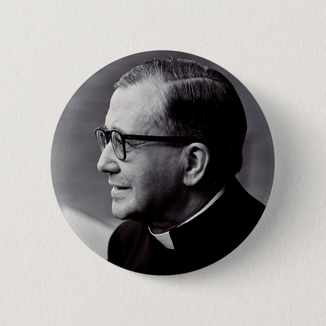 Saint Josemaria Escriva 2 Inch Round Button (Front)