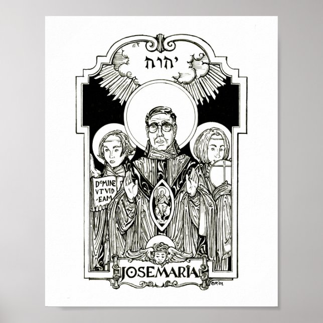 Saint Josemaria Escriva Poster (Front)