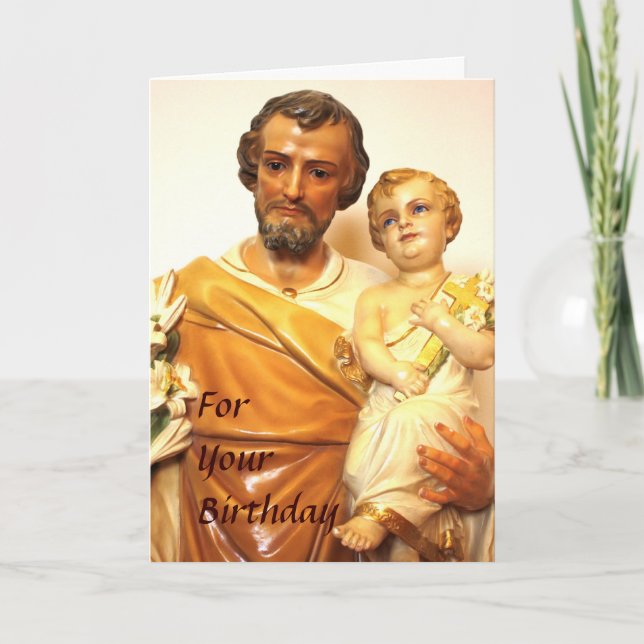 Saint Joseph Birthday Card (Front)