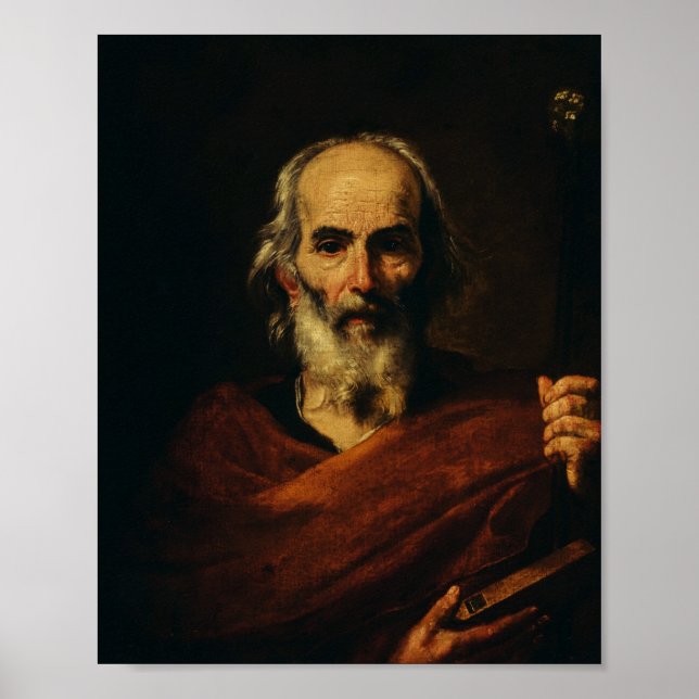 Saint Joseph by Jusepe de Ribera Poster (Front)