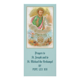 Saint-Joseph d'une carte de pèlerinage avec prière