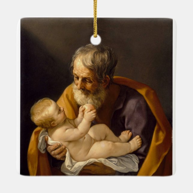 Saint Joseph et le Christ Ornement de l'enfant (Dos)