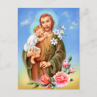 "Saint Joseph feast day" "little saints of spring" Postcard