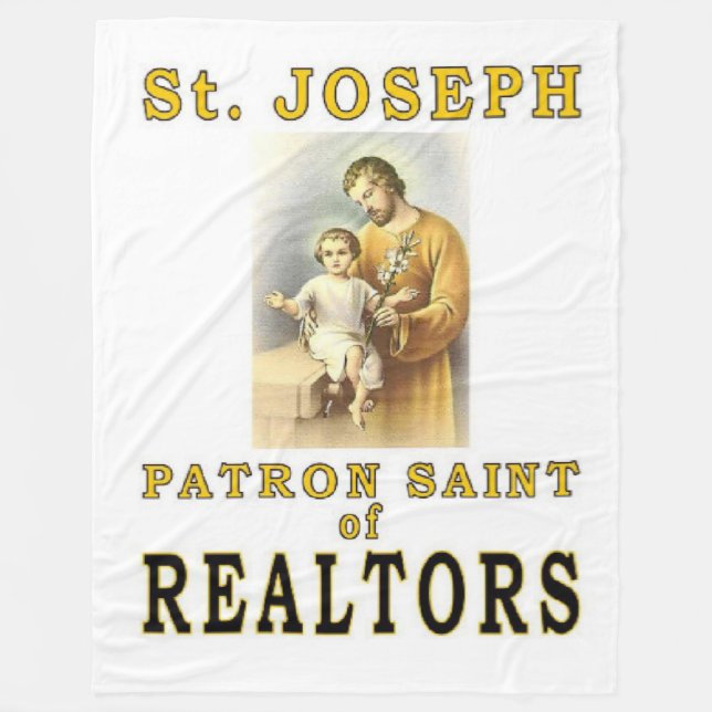SAINT JOSEPH FLEECE BLANKET (Front)