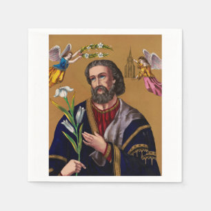 Saint Joseph Guardian of the Holy Family Napkin