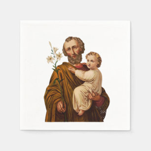 Saint Joseph Guardian of the Holy Family Napkin