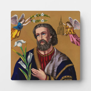 Saint Joseph Guardian of the Holy Family Plaque