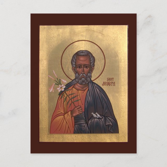 Saint Joseph la carte de prière des fiancés (Devant)