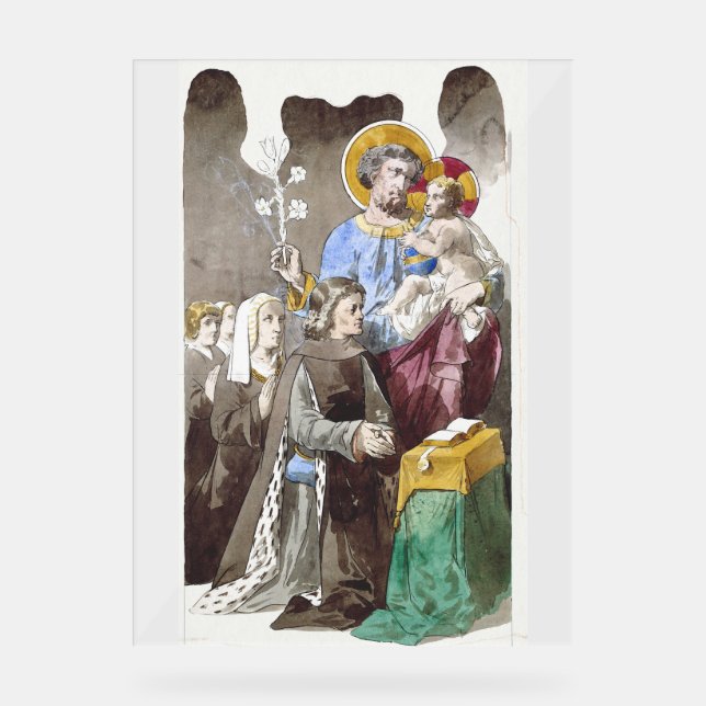 Saint Joseph Patron of the Universal Church Acrylic Sign (Front)