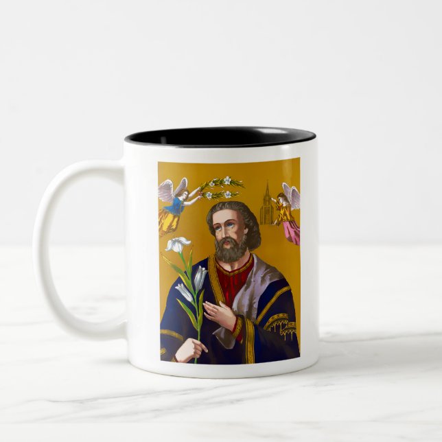 Saint Joseph San Jose Two-Tone Coffee Mug (Left)