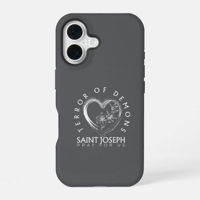Saint Joseph Terror of Demons iPhone 16 Case (Back)