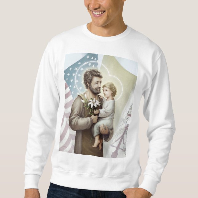 Saint Joseph the Protector Sweatshirt (Front)