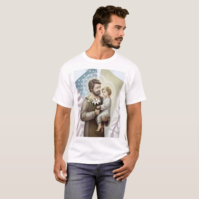 Saint Joseph the Protector T-Shirt (Front Full)