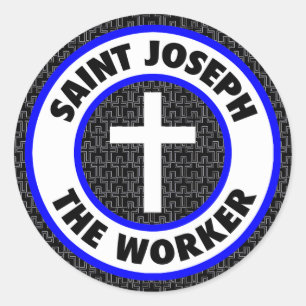 Saint Joseph the Worker Classic Round Sticker