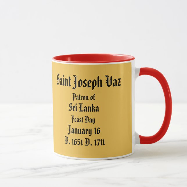 Saint Joseph Vaz* of Sri Lanka Mug (Right)