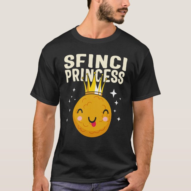 Saint Joseph's Day Sfinci Princess Cute Sicilian D T-Shirt (Front)