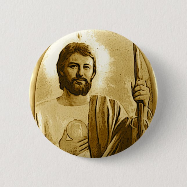 Saint Jude 2 Inch Round Button (Front)