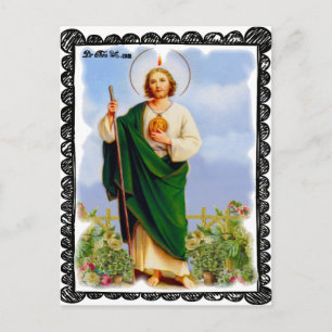 SAINT JUDE CATHOLIC 01  CUSTOMIZABLE PRODUCTS POSTCARD