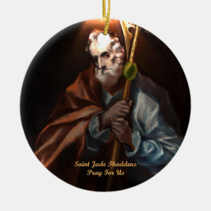 Saint Jude Thaddeus Ceramic Ornament