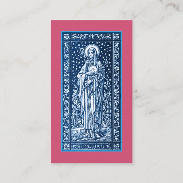 Saint Juliana Falconieri Prière ou Carte de visite (Devant)