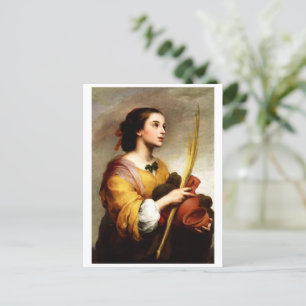 Saint Justa By Murillo Postcard