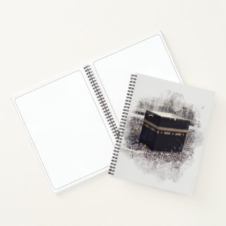 Saint Kaaba, Masjid Al Haram, watercolour illustra Notebook