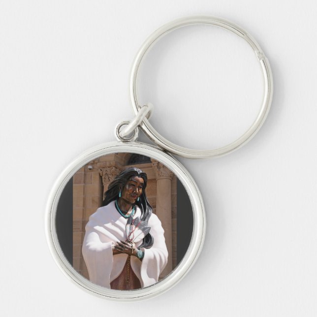 Saint Kateri Tekakwitha Keychain (Front)