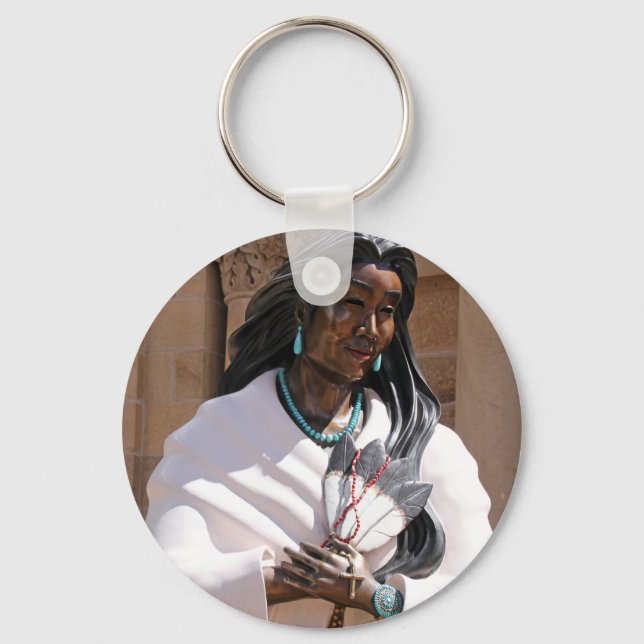 Saint Kateri Tekakwitha Keychain (Front)