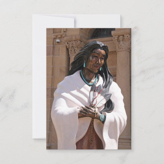 Saint Kateri Tekakwitha Thank You Card (Front)